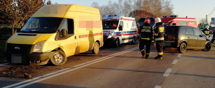 Wypadek na DW966 w Bilczycach