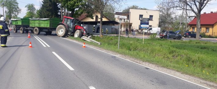 Groźne najechanie w Marszowicach.