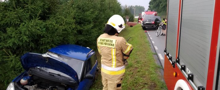 Trzy pojazdy zderzyły się na ul. Stadnickiej w Gdowie