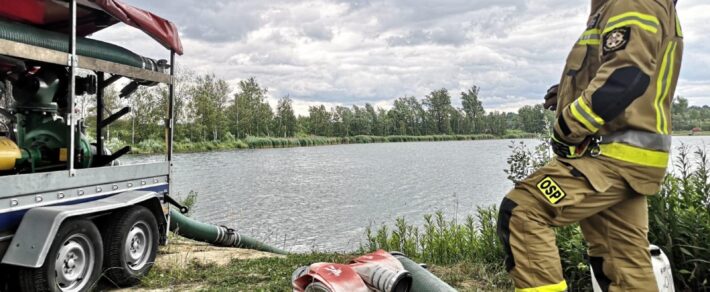 Przerwany wał w Targowisku – ćwiczenia kompanii KRAK