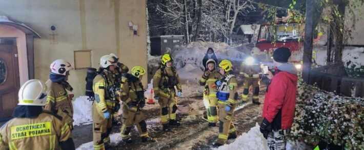 Pożary wewnętrzne – ćwiczenia OSP.